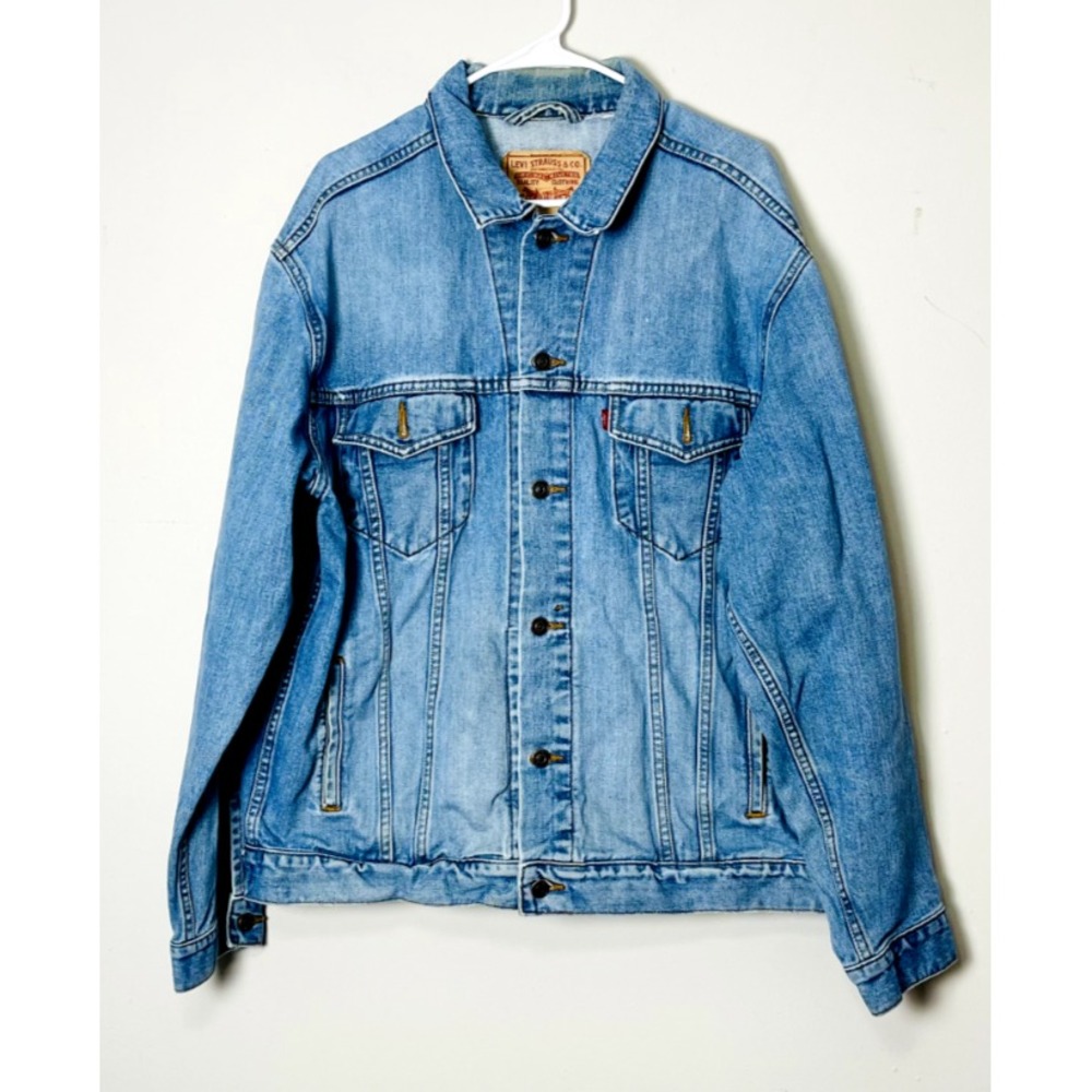 Levi Strauss Button down jean Denim Jacket Size Xl 70507 Trucker youngstown.